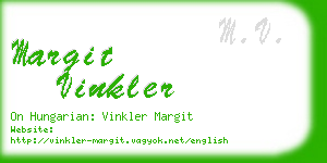 margit vinkler business card